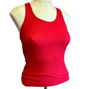 Womens Top Size Small Red Tank Sporty Casual Summer Layering Classic